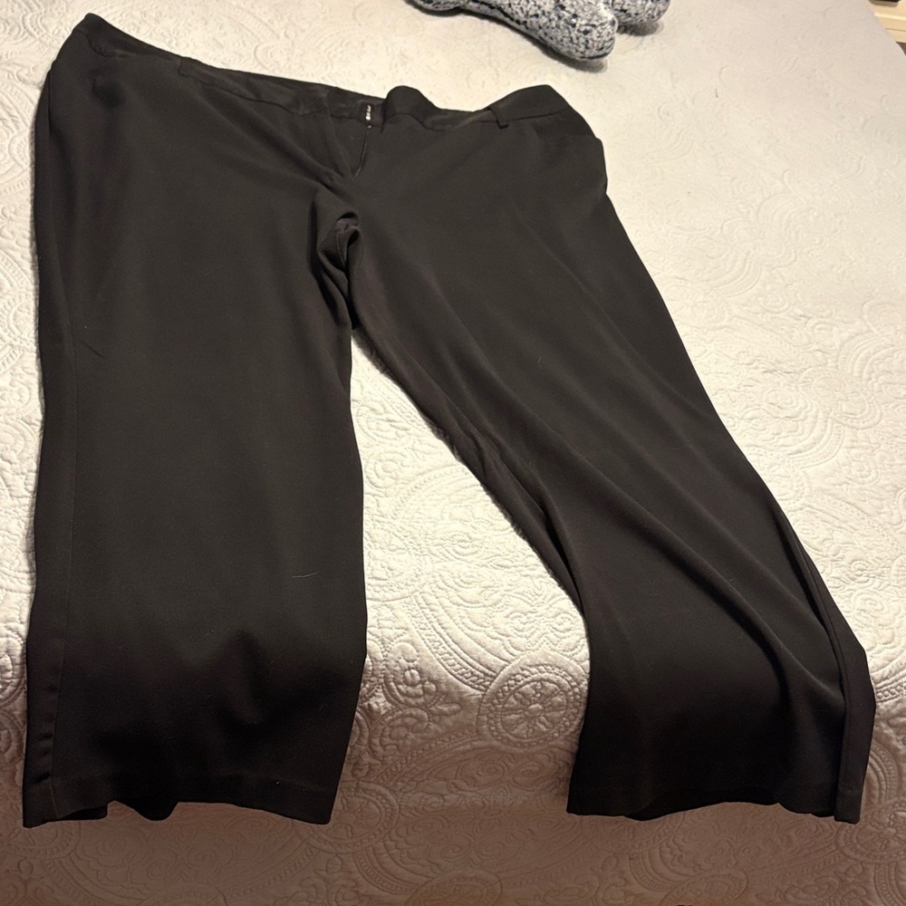 Lane Bryant Black Dress Pants- 26 Short